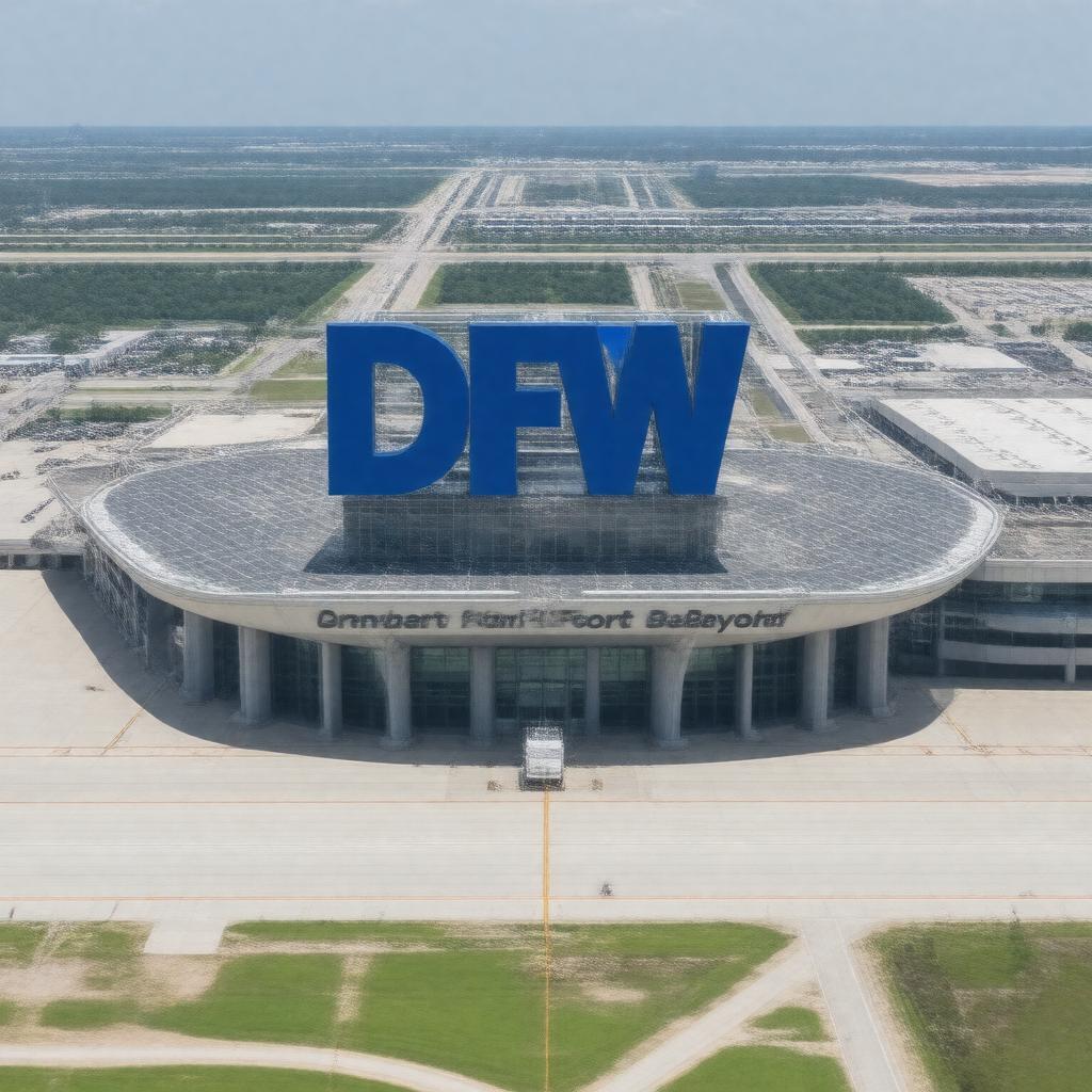Click to view larger image AI-created image of DFW Airport Board