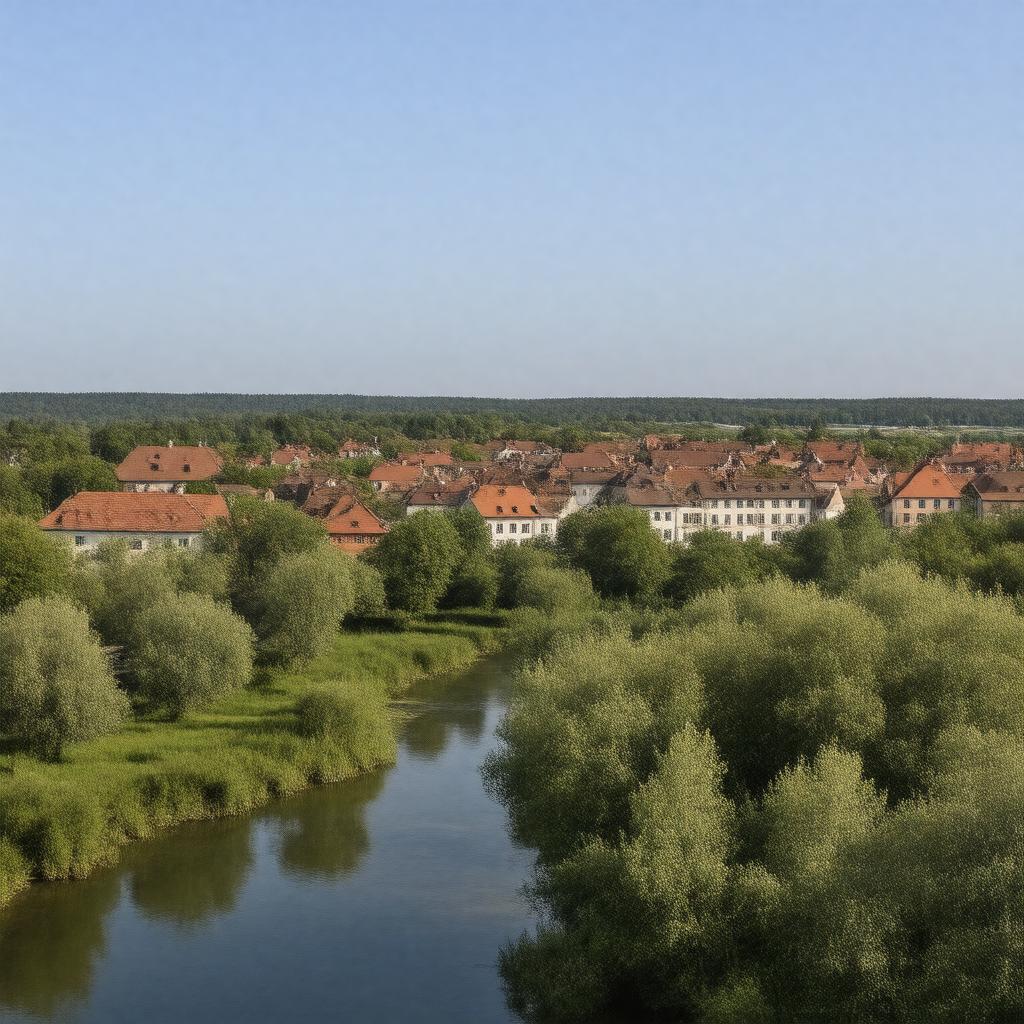 Click to view larger image AI-created image of Dachau