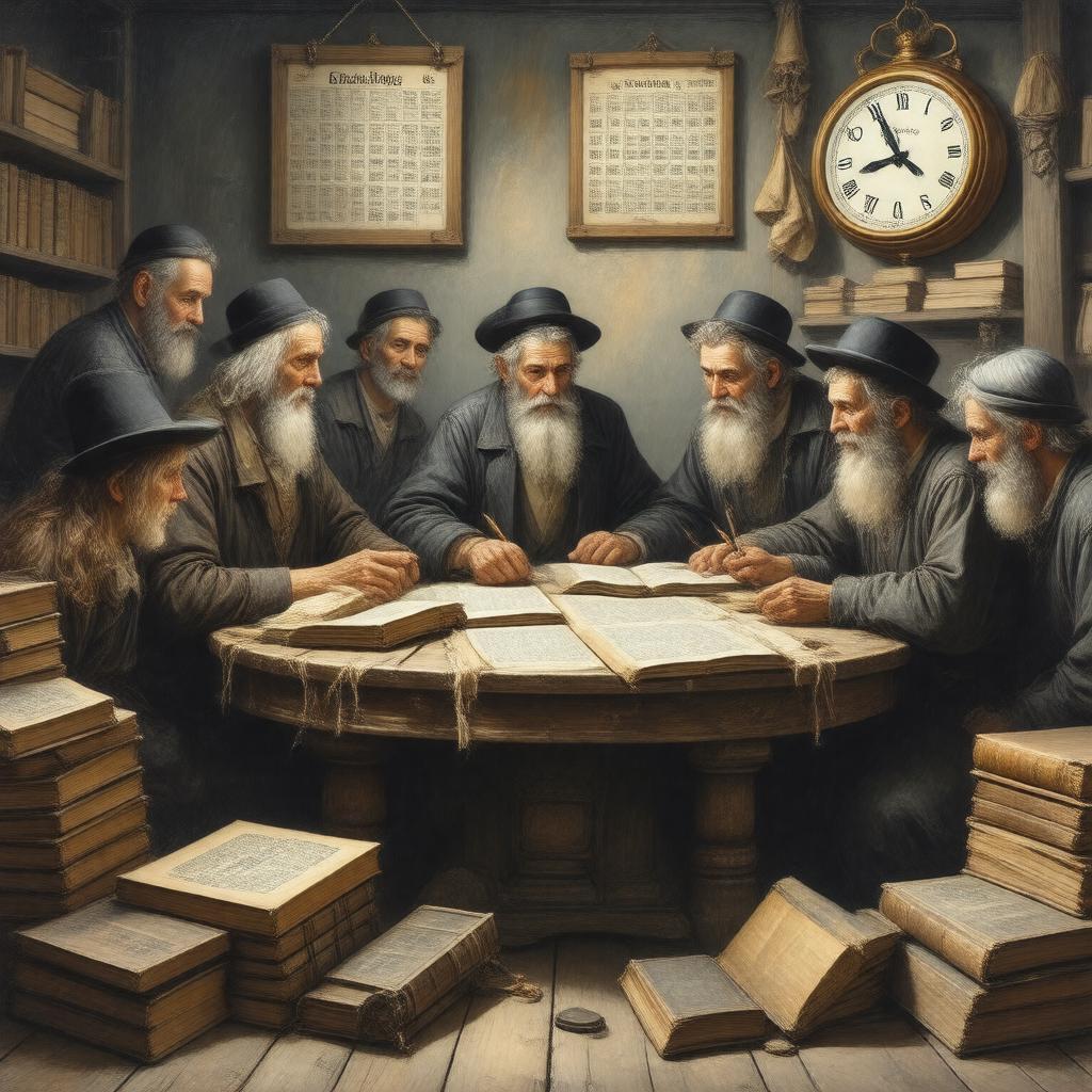 Click to view larger image AI-created image of Daf Yomi