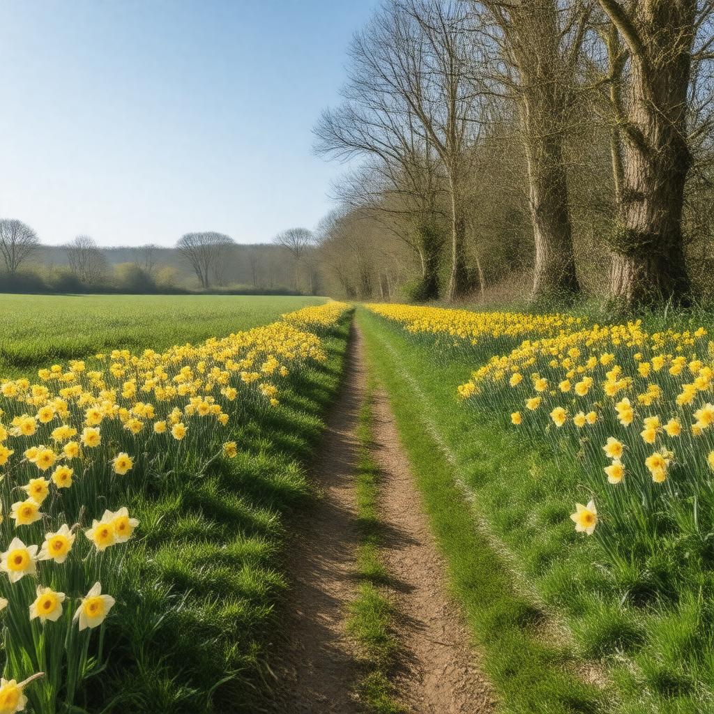 AI-created image of Daffodil Walk