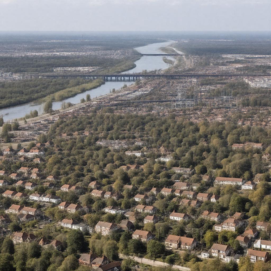 AI-created image of Dagenham, Essex, England