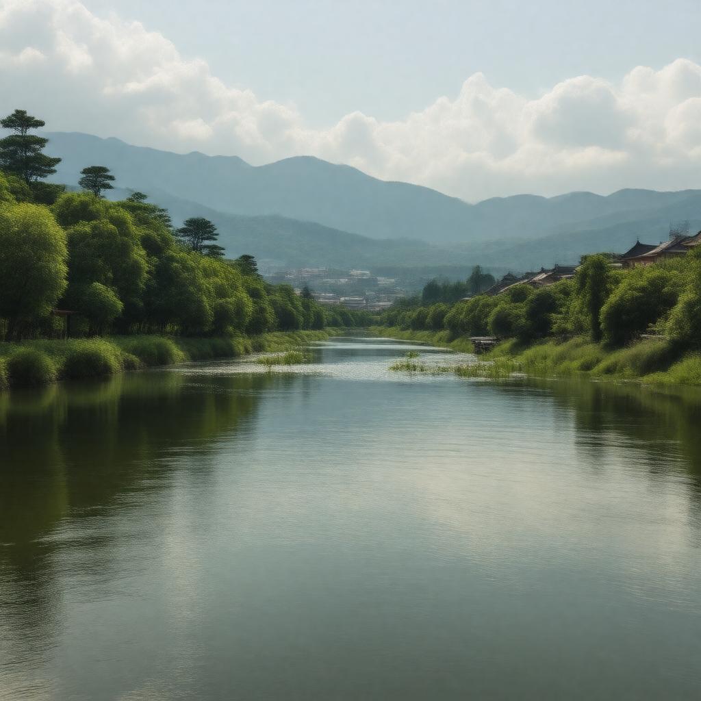 AI-created image of Dainichi River