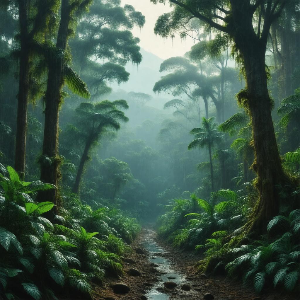 AI-created image of Daintree Rainforest
