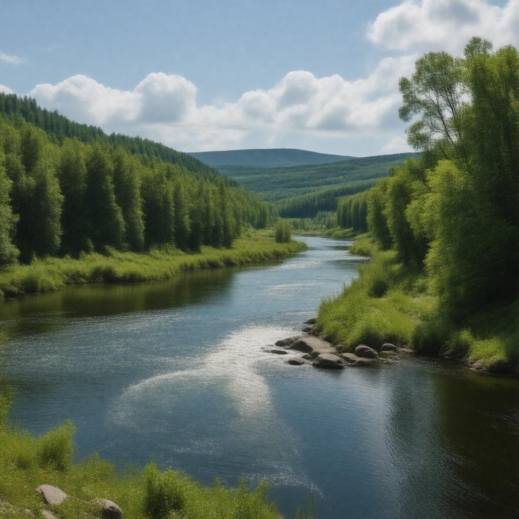 AI-created image of Dalälven