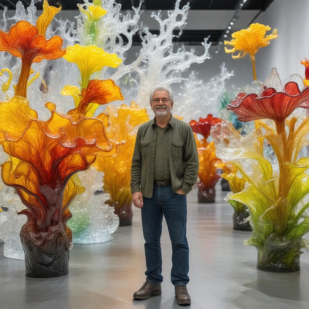 AI-created image of Dale Chihuly