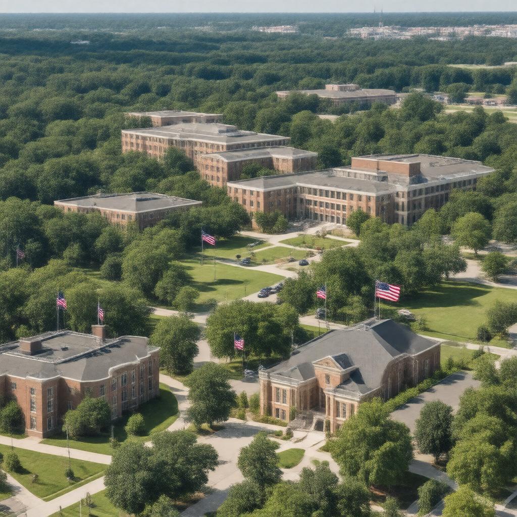 AI-created image of Dallas Baptist University