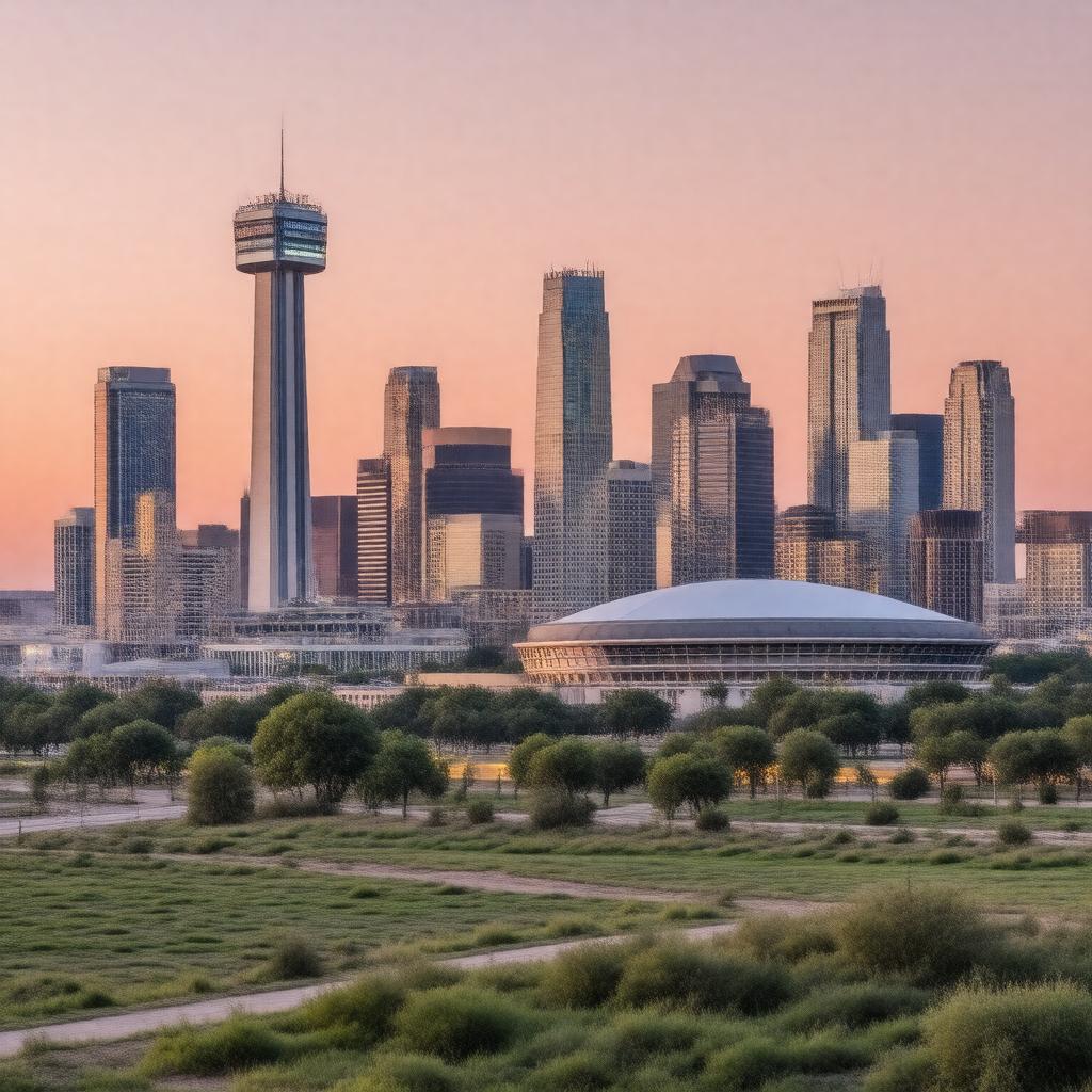 AI-created image of Dallas, Texas, USA