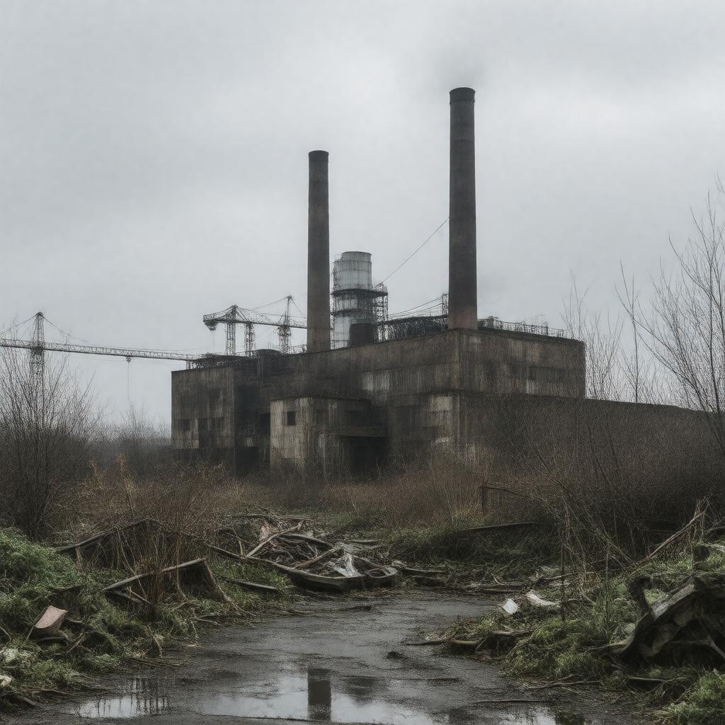 AI-created image of Dalmarnock Steelworks
