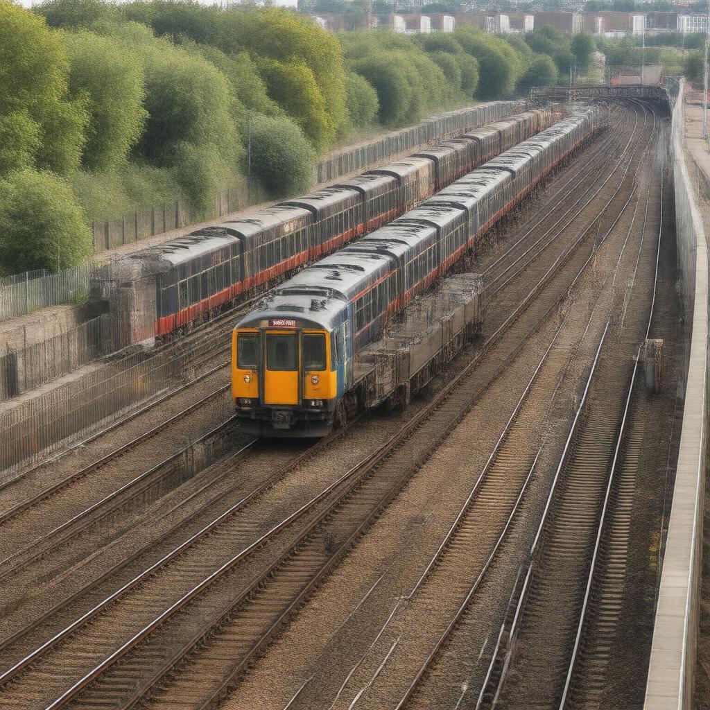 AI-created image of Dalston Junction Sidings