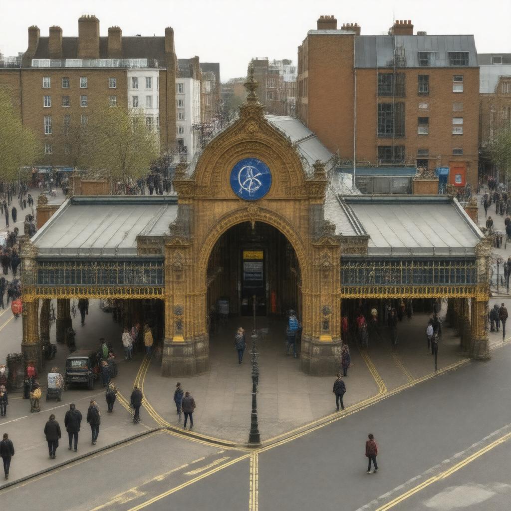 AI-created image of Dalston Junction railway station