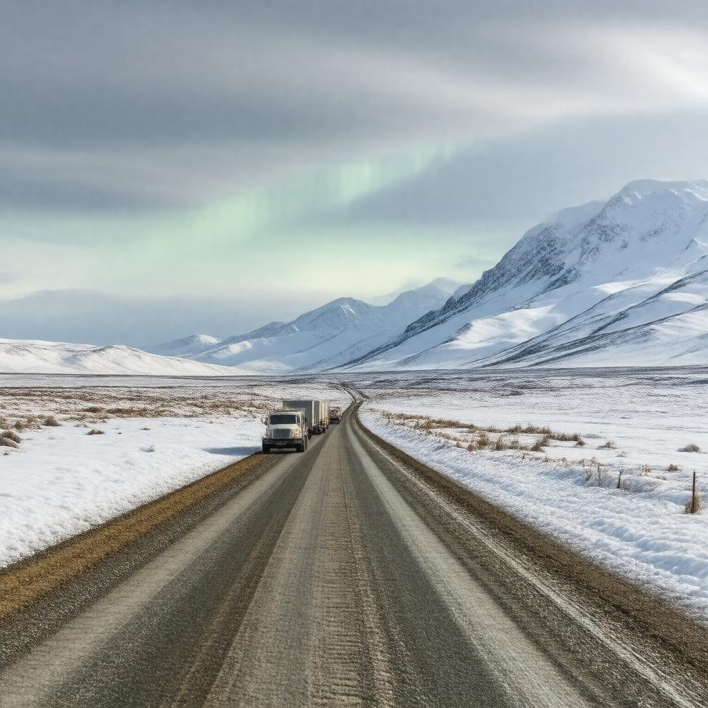 AI-created image of Dalton Highway