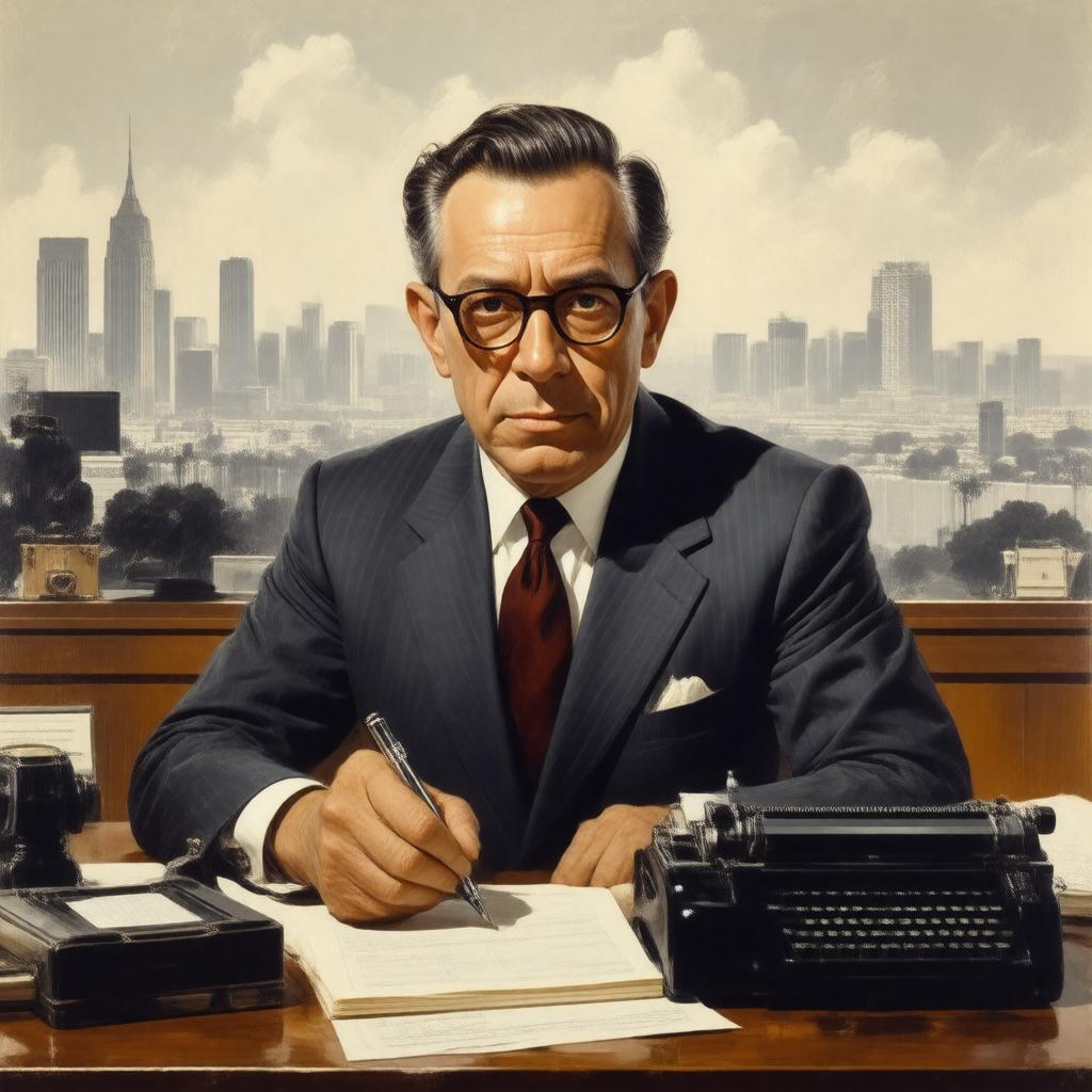 AI-created image of Dalton Trumbo