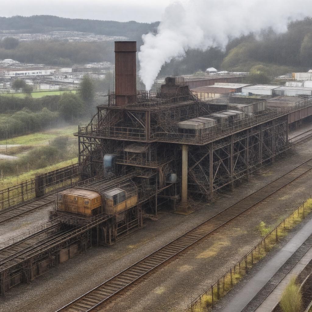 AI-created image of Dalzell Plate Mill