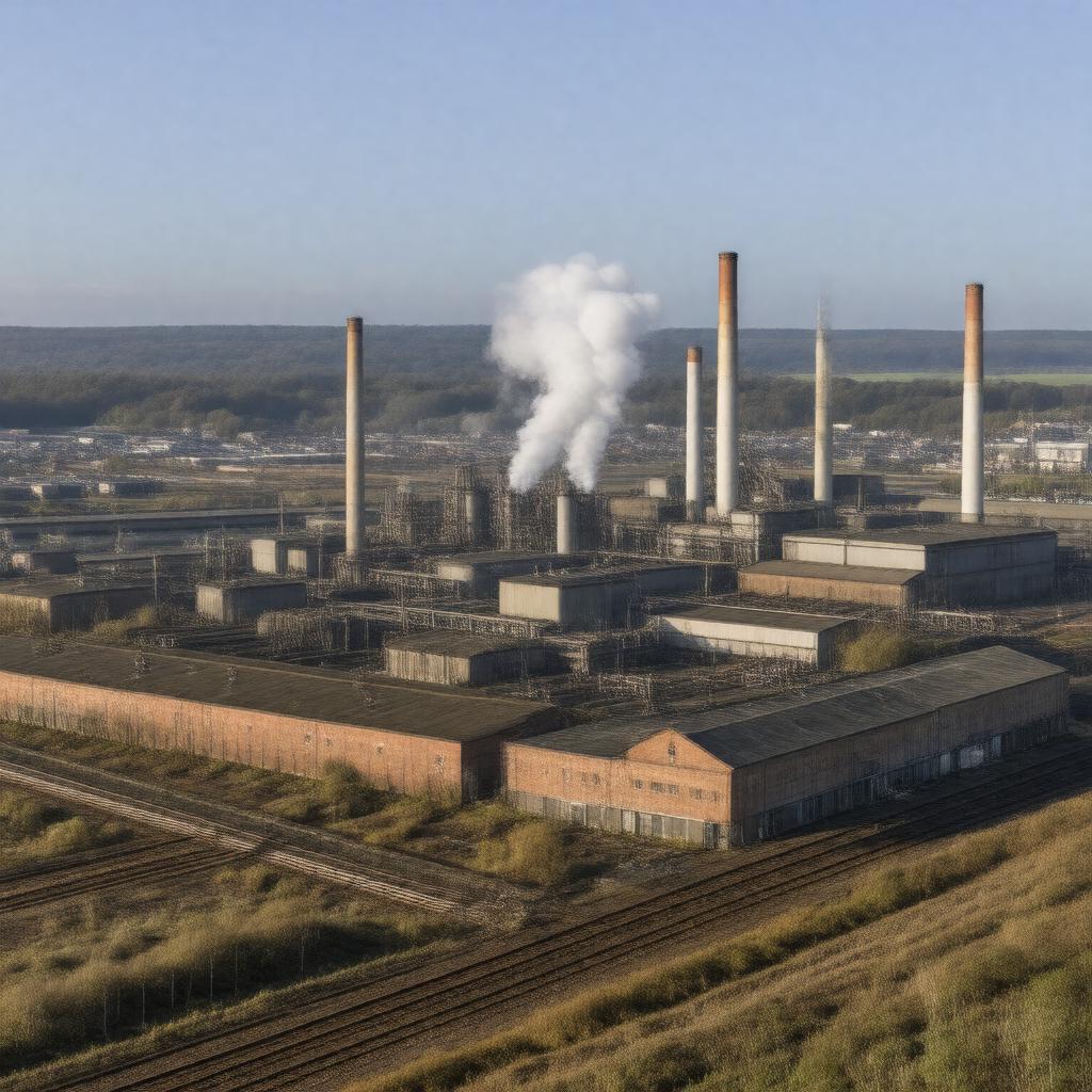 Click to view larger image AI-created image of Dalzell Steelworks