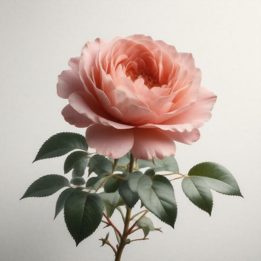 AI-created image of Damask rose