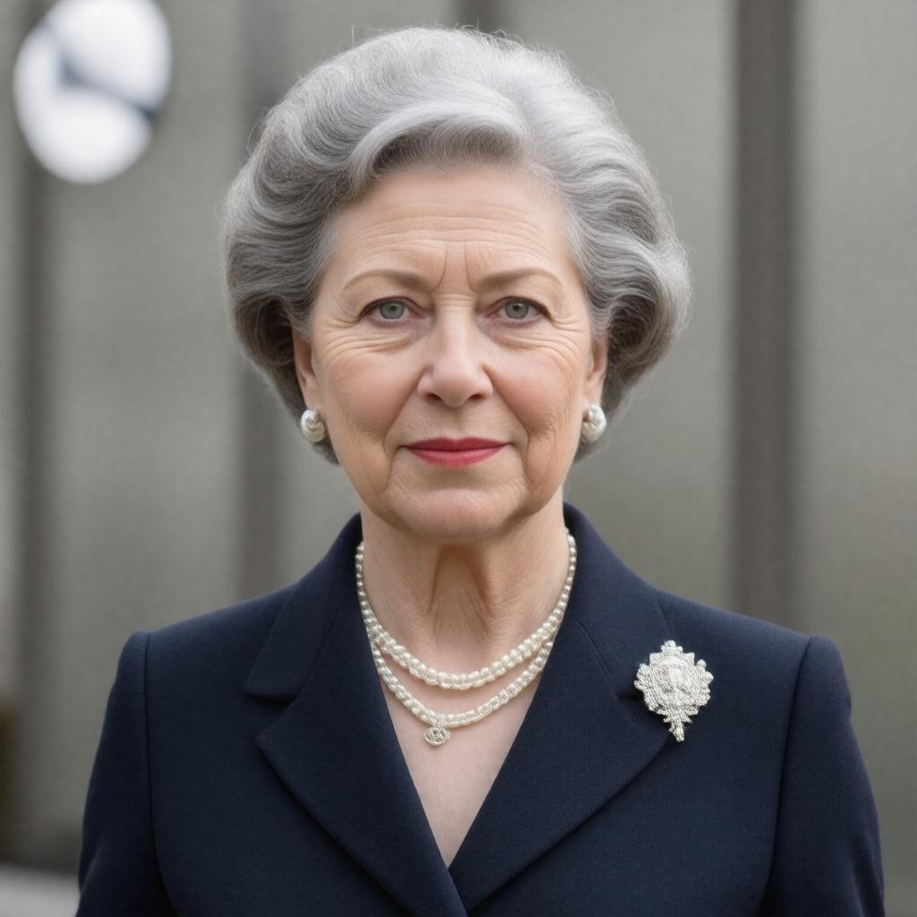 Click to view larger image AI-created image of Dame Deirdre Hutton