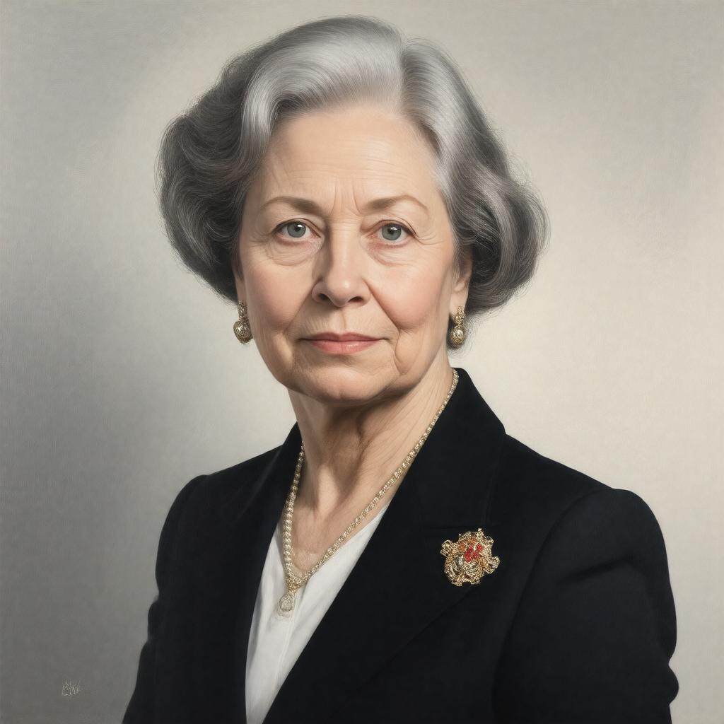 Click to view larger image AI-created image of Dame Elizabeth Esteve-Coll