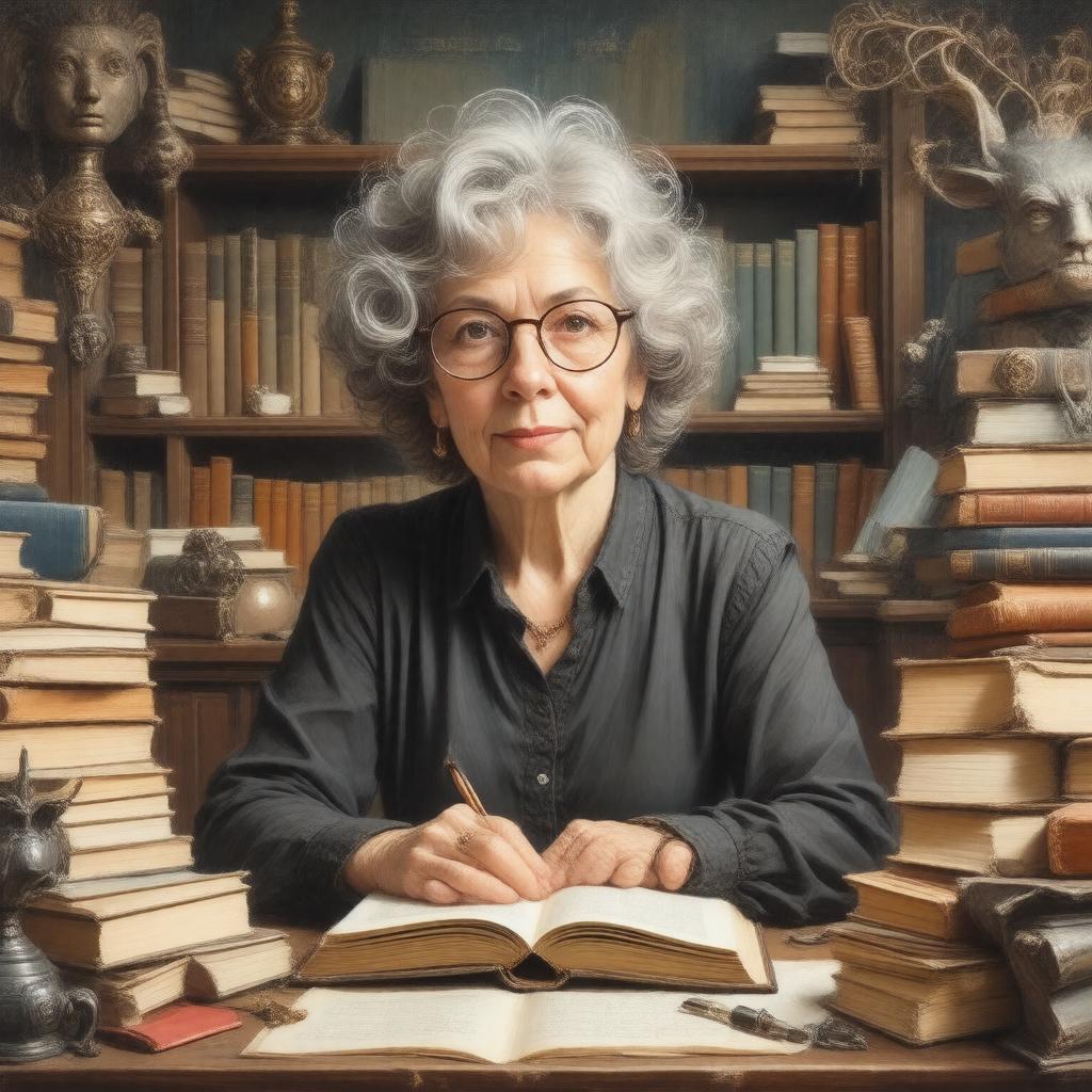 AI-created image of Dame Marina Warner