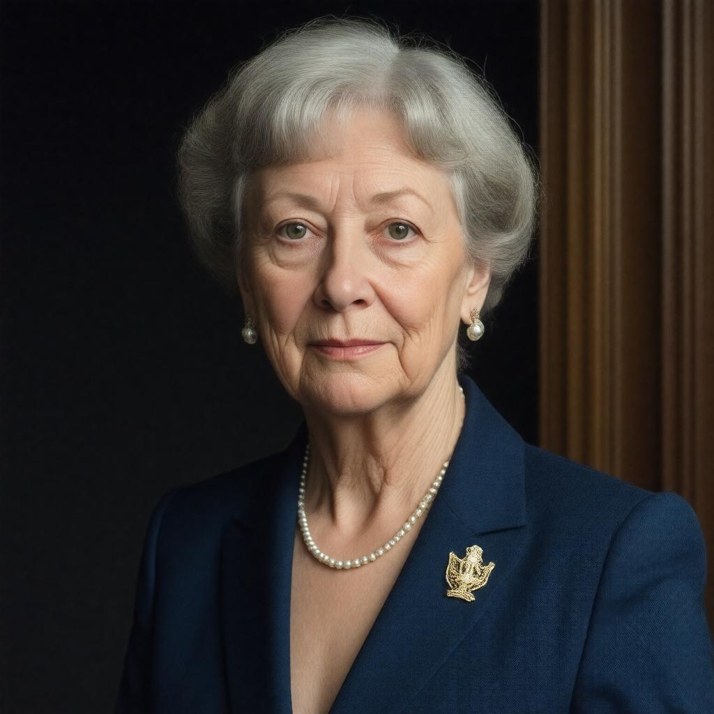 AI-created image of Dame Stella Rimington