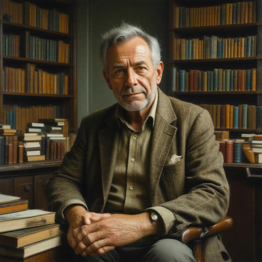 AI-created image of Damon Galgut