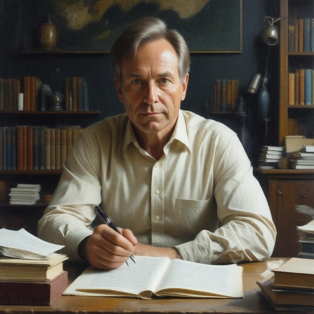 AI-created image of Dan Brown