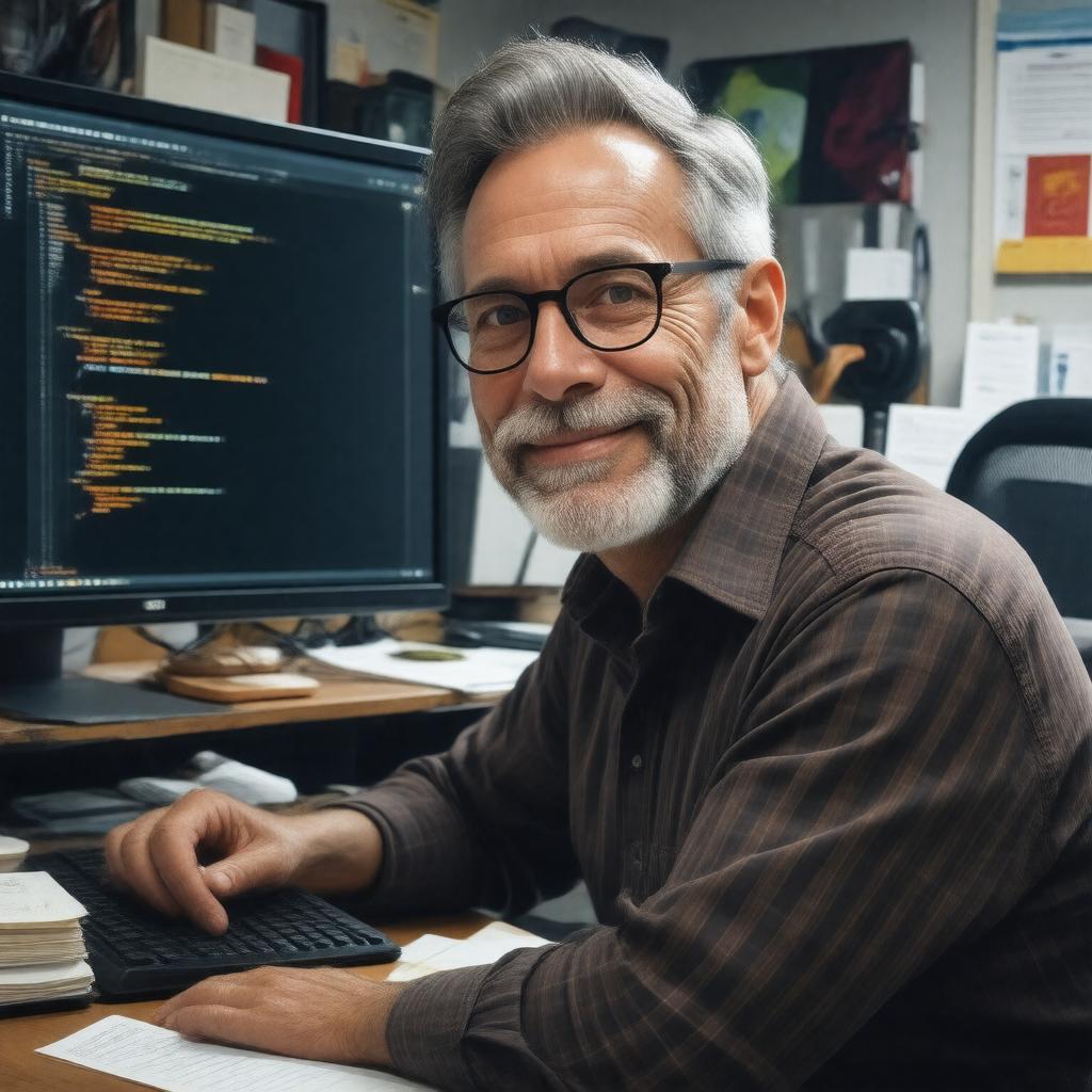 AI-created image of Dan Ingalls