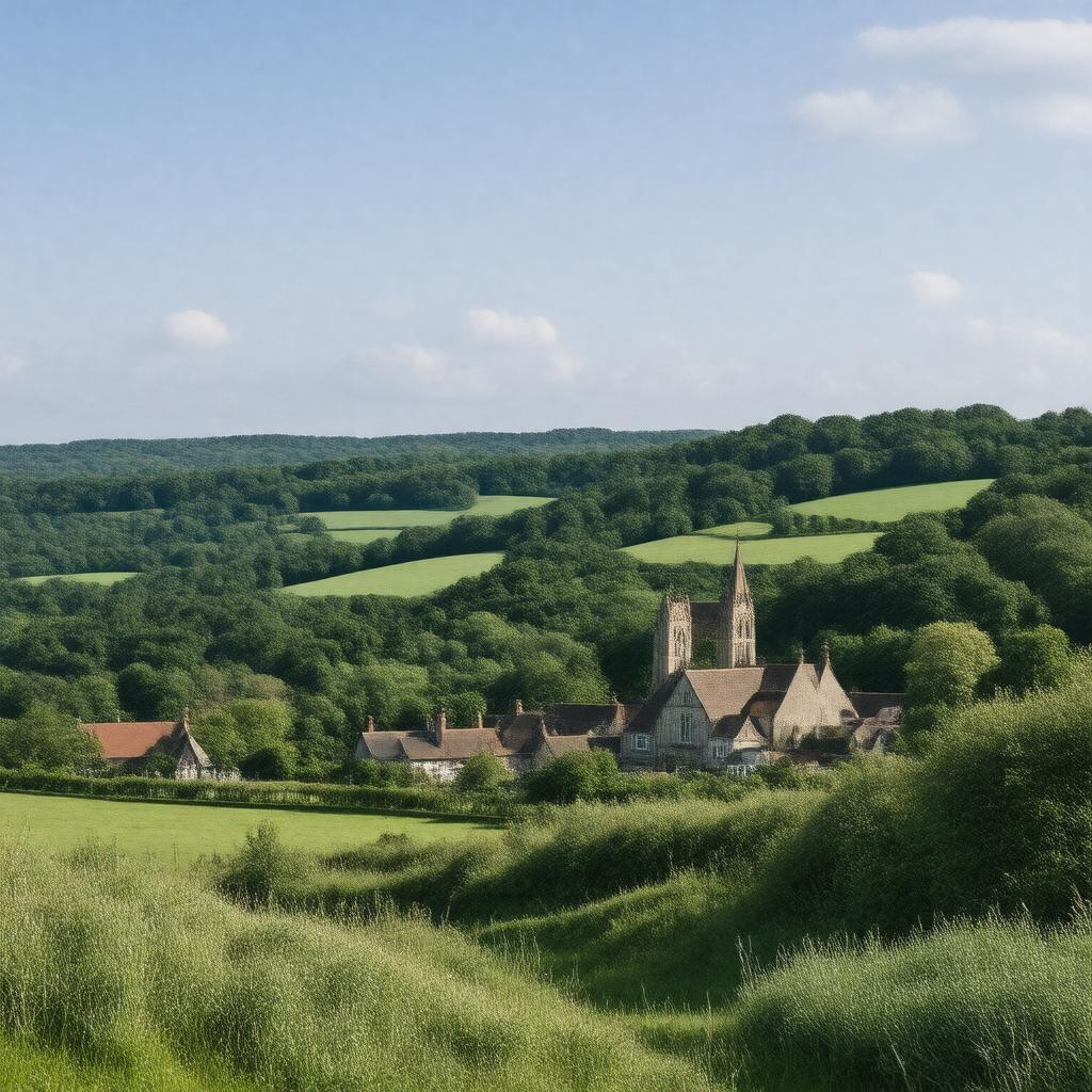 AI-created image of Danbury, Essex, England