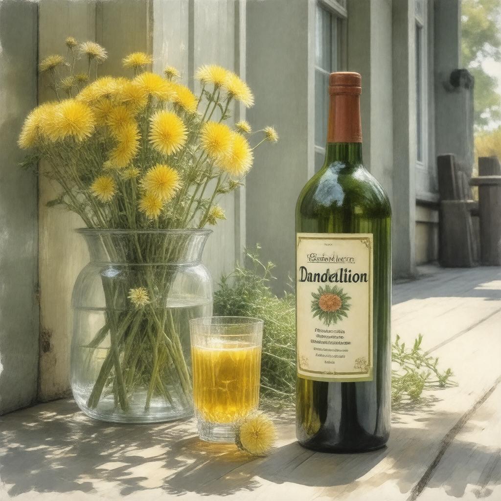 AI-created image of Dandelion Wine