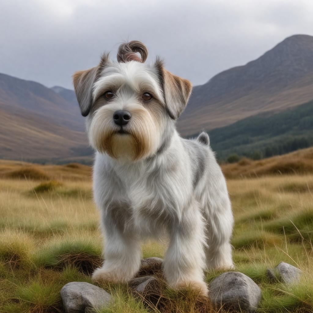 AI-created image of Dandie Dinmont Terrier