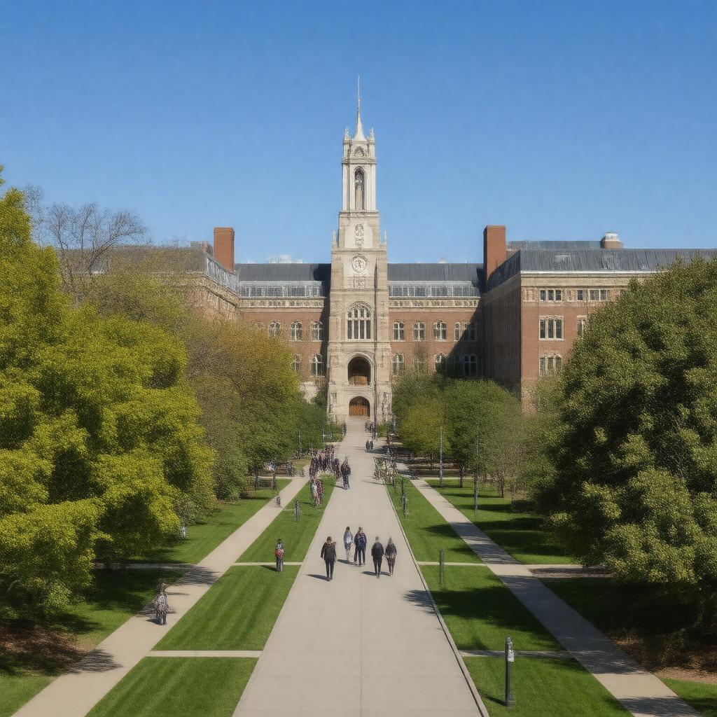 AI-created image of Danforth Campus
