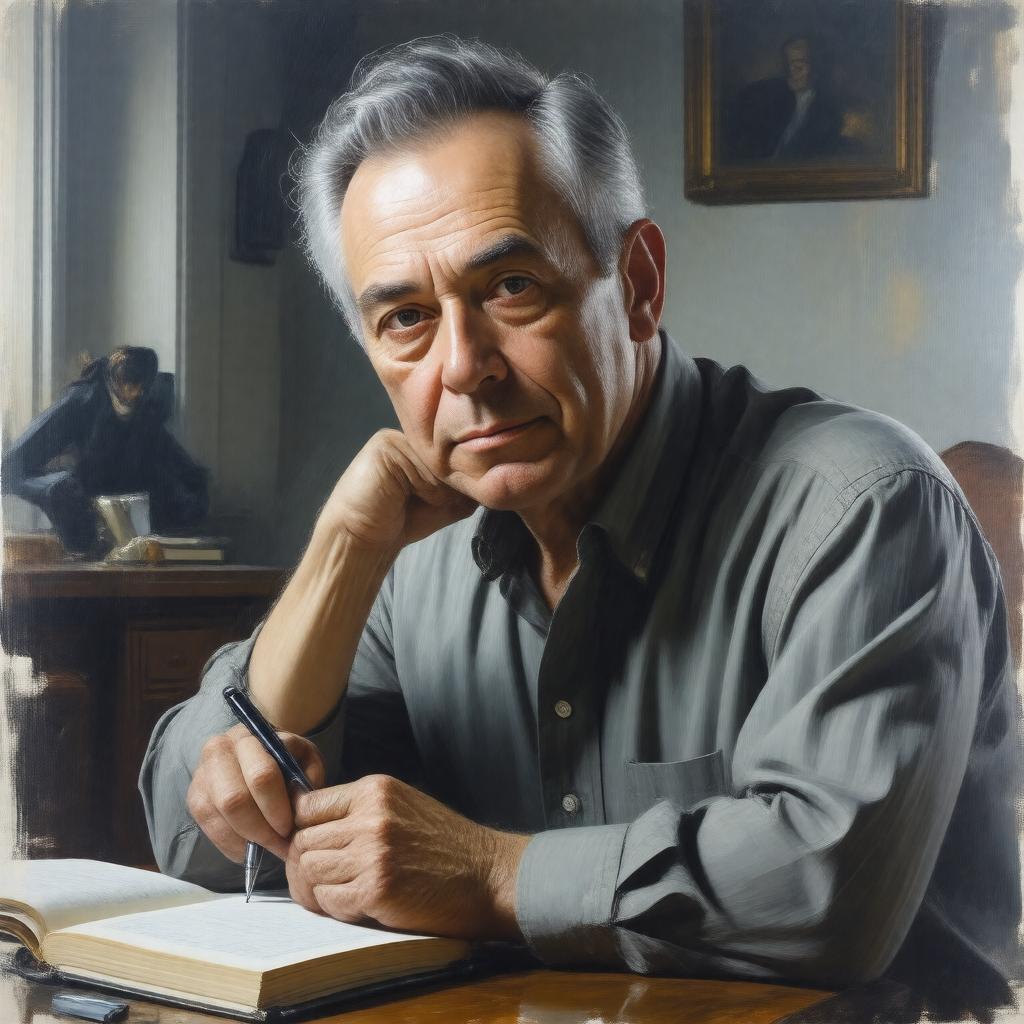 AI-created image of Daniel Bellow