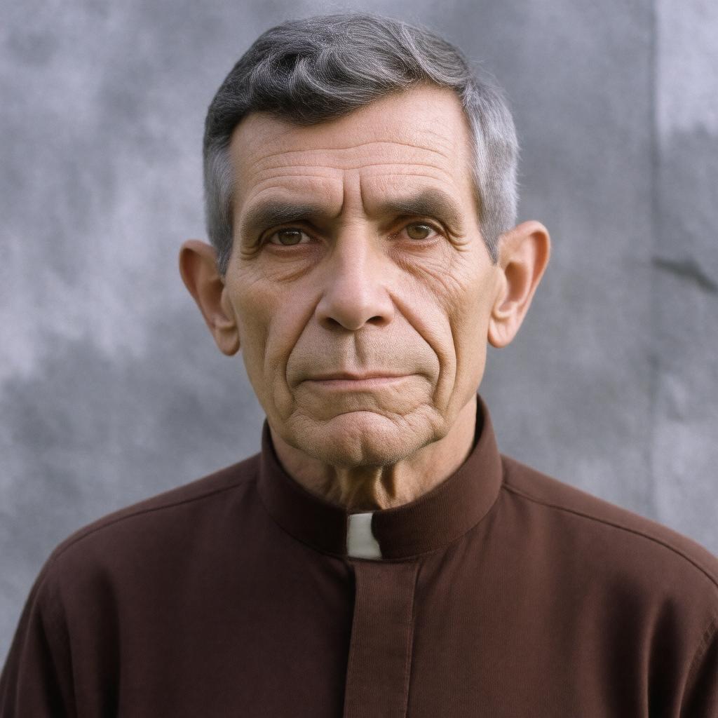 AI-created image of Daniel Berrigan