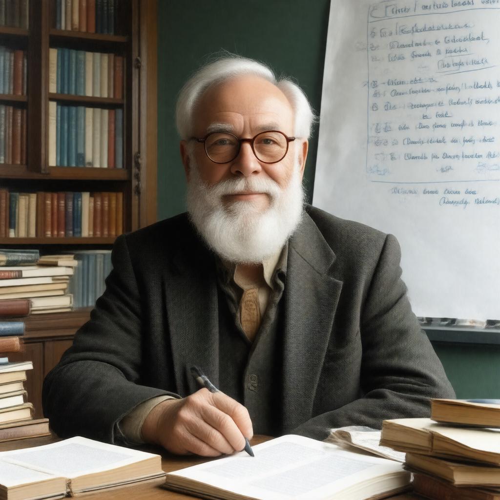 AI-created image of Daniel Dennett