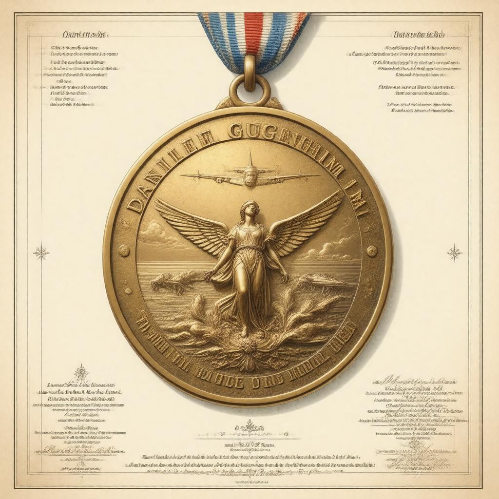 AI-created image of Daniel Guggenheim Medal
