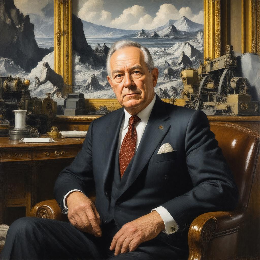 AI-created image of Daniel Guggenheim