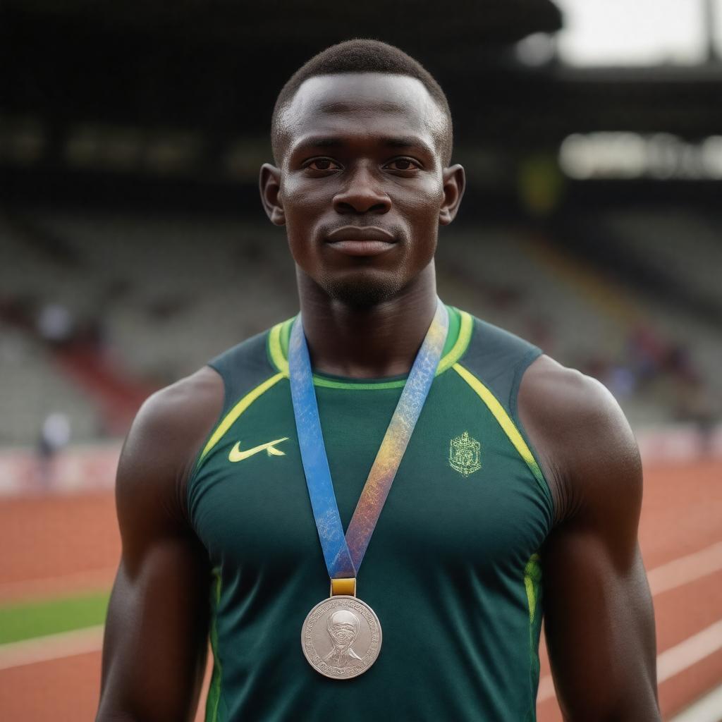 AI-created image of Daniel Rudisha