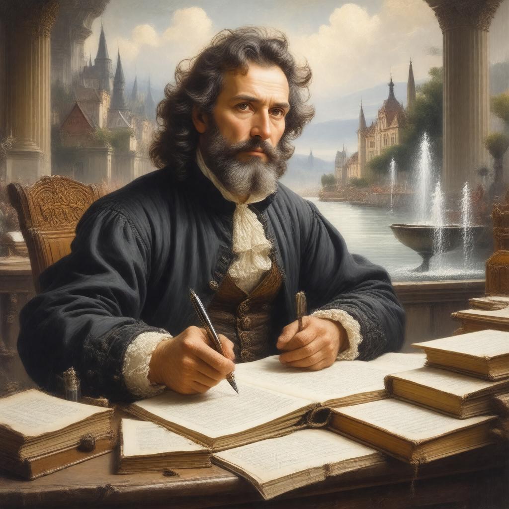 Click to view larger image AI-created image of Daniel Schwenter