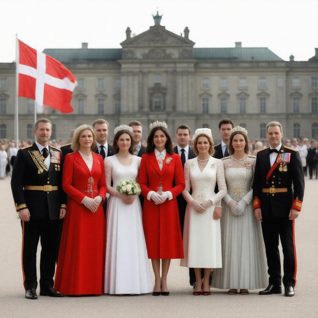 AI-created image of Danish Royal Family