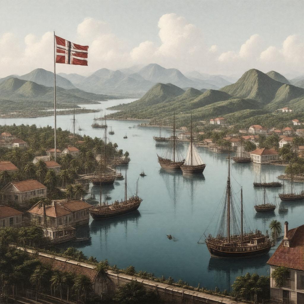AI-created image of Danish West Indies