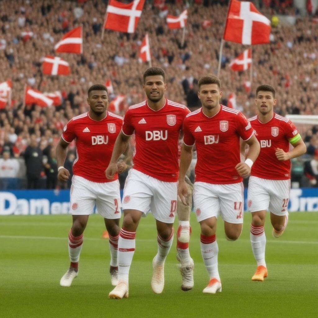 AI-created image of Danish national football team