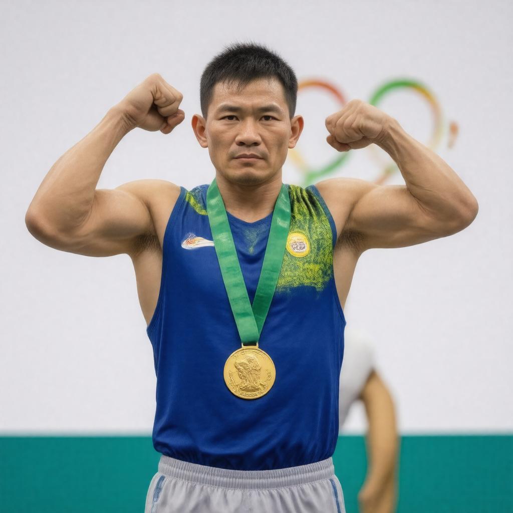 AI-created image of Daniyar Yeleussinov