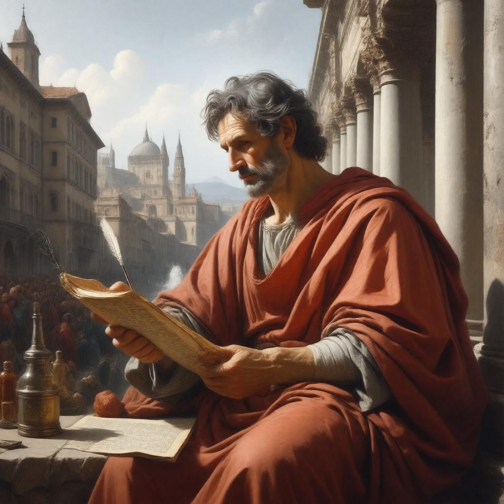 AI-created image of Dante Alighieri