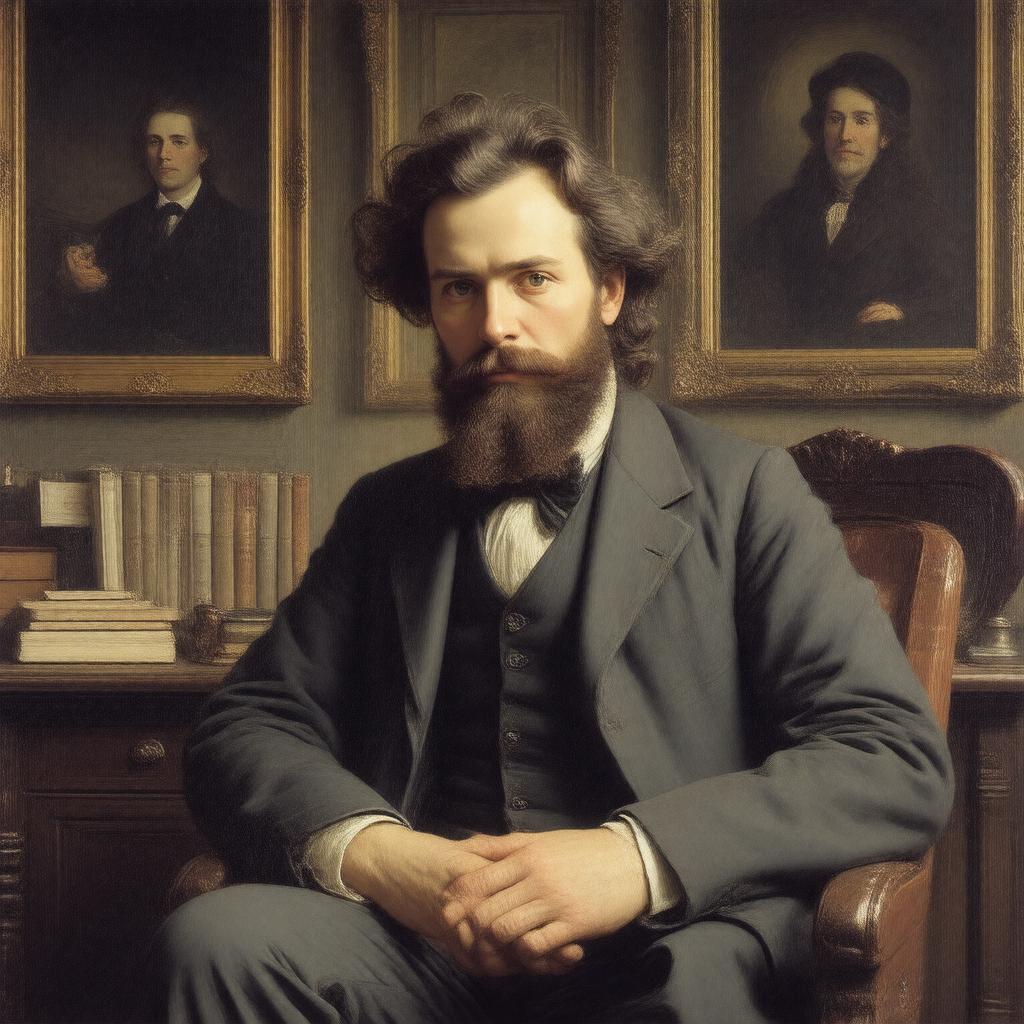 AI-created image of Dante Gabriel Rossetti