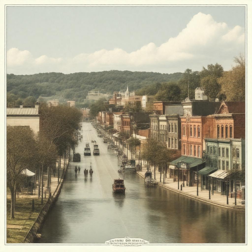 AI-created image of Danville, Virginia, United States