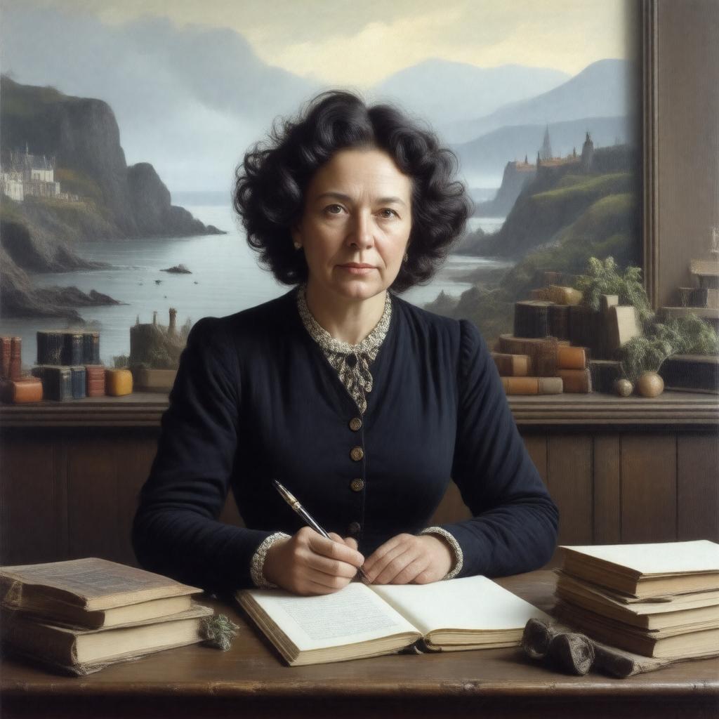 AI-created image of Daphne du Maurier