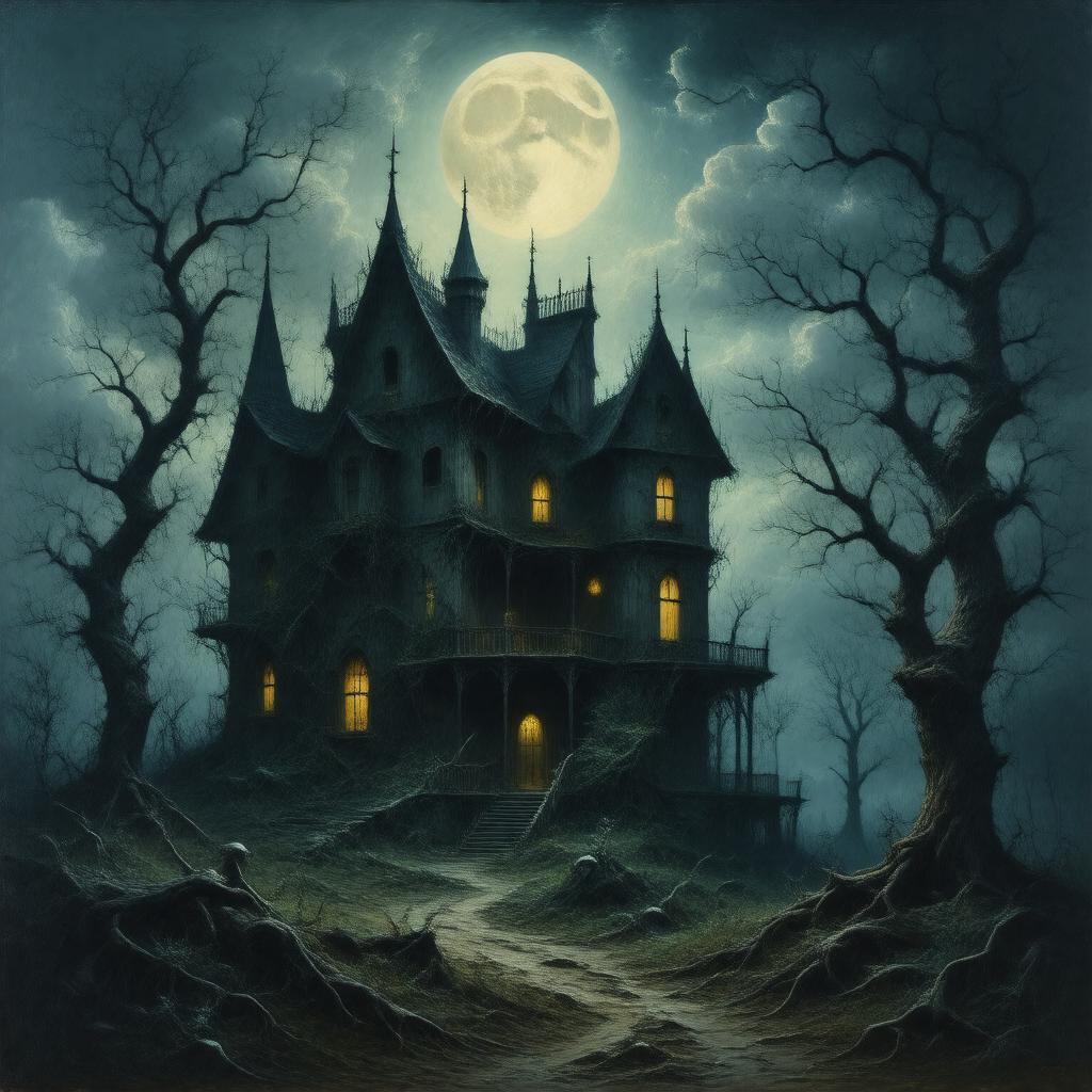 AI-created image of Dark Romanticism