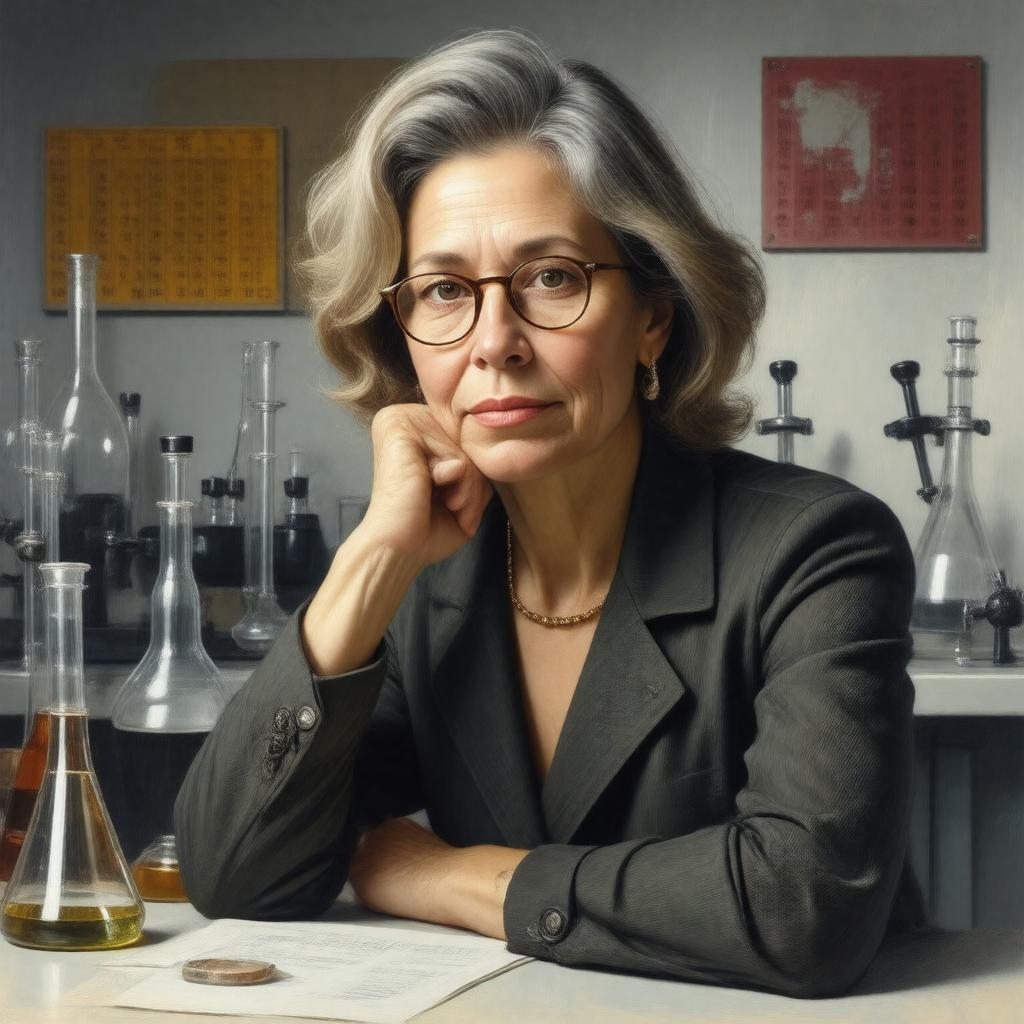 AI-created image of Darleane C. Hoffman