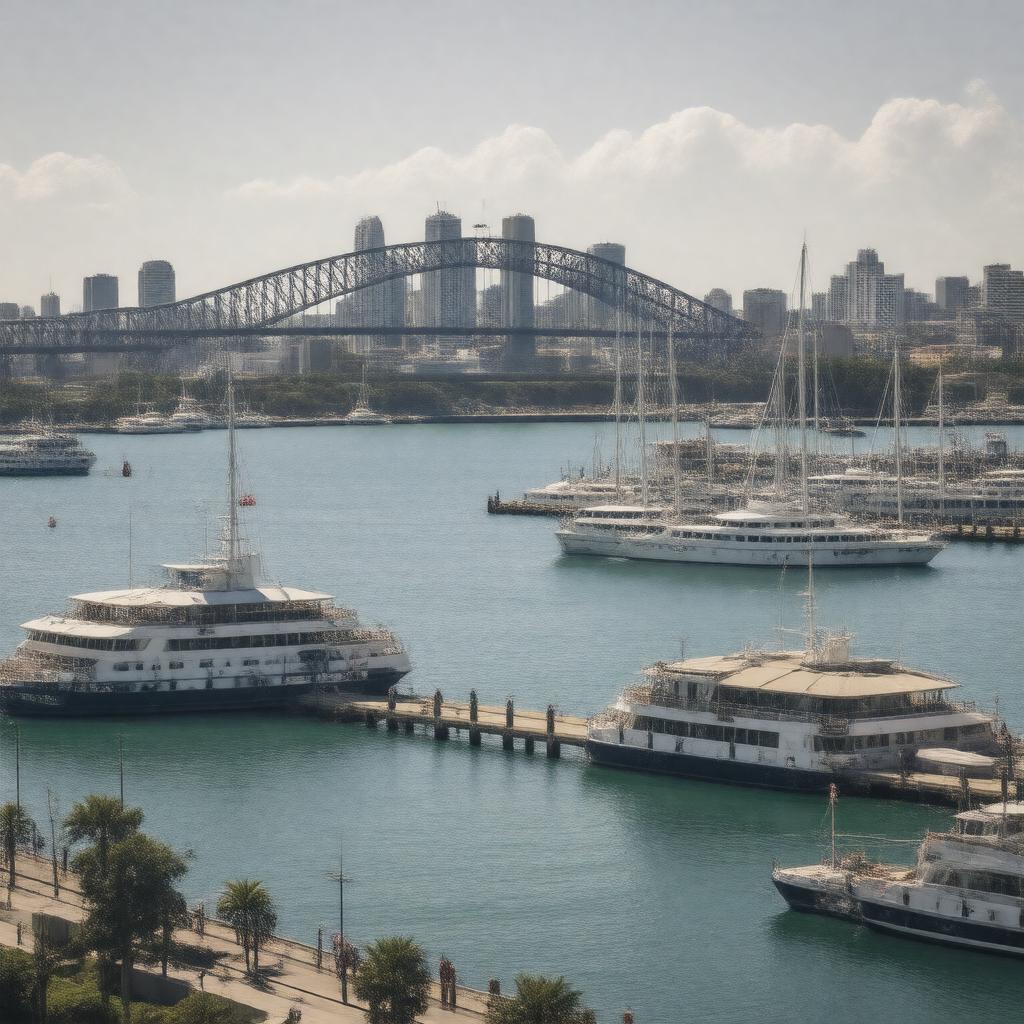 AI-created image of Darling Harbour