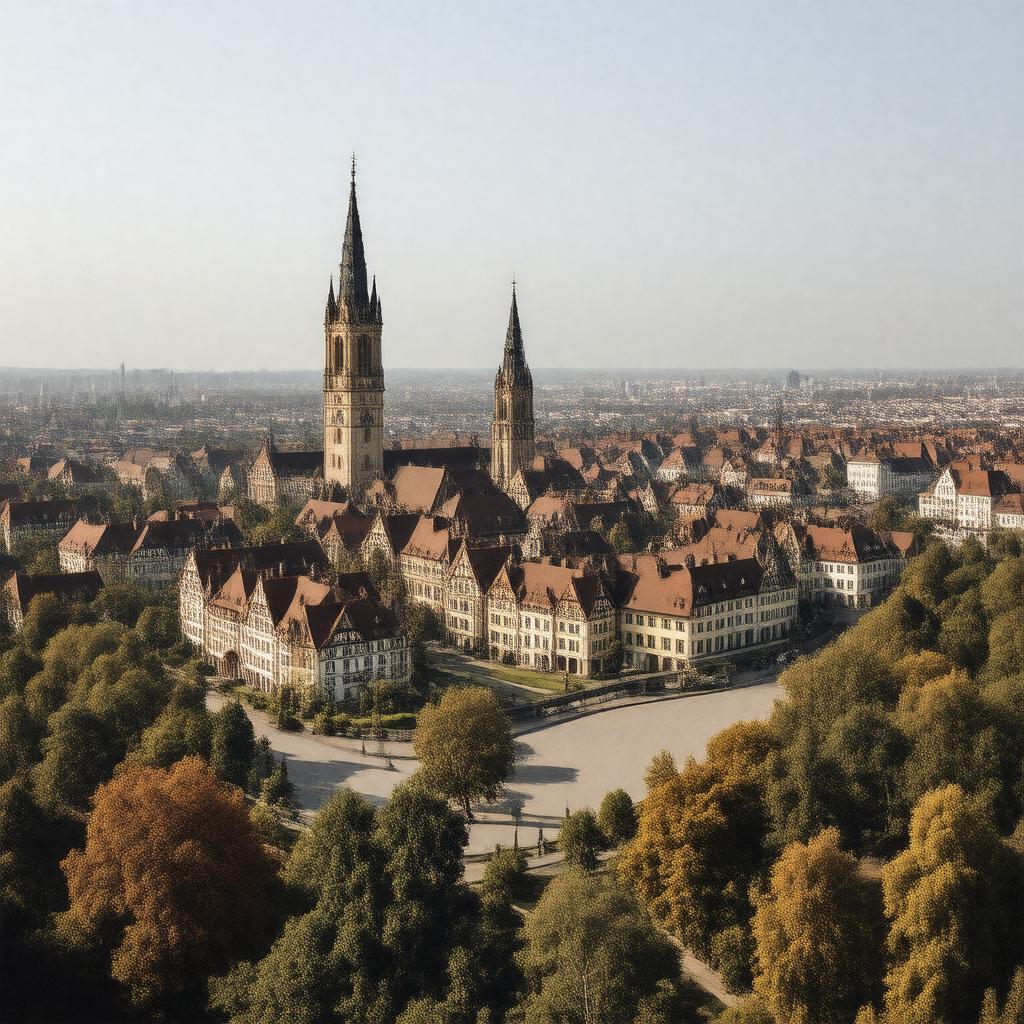 AI-created image of Darmstadt, Grand Duchy of Hesse, German Empire