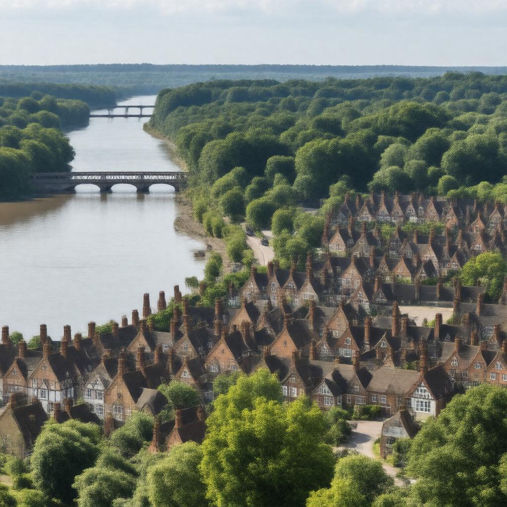 AI-created image of Dartford, Kent, England